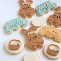 Bunny Sign Pop! stamp with matching cutter
