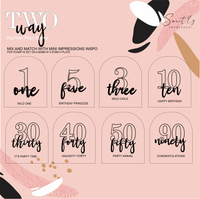 Two Way Number Pop! stamps